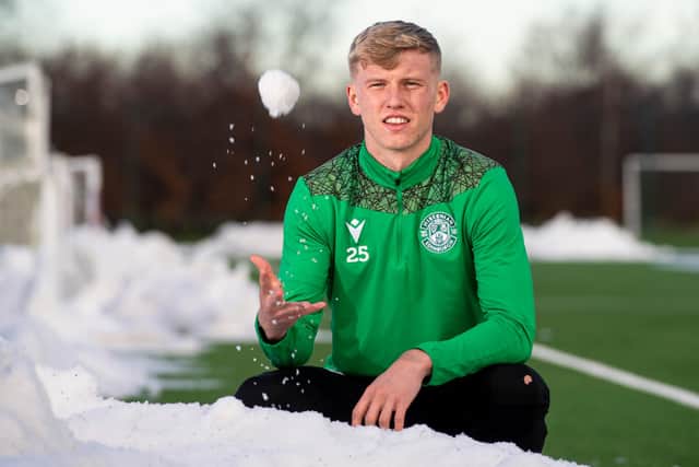 Cool character Josh Doig made a positive return to the Hibs team at Ibrox on Saturday and wants to build on that performance against Ross County on Wednesday. Photo by Ross MacDonald / SNS Group