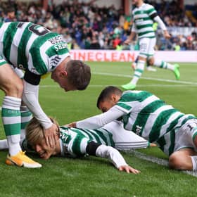 Kyogo Furuhashi put Celtic ahead against Ross County.