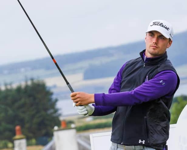 Royal Burgess left-hander Cameron Adam won last year's Scottish Amateur Championship at Royal Dornoch. Picture: Scottish Golf