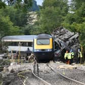 Three people were killed in the Carmont derailment in August 2020. Picture: RAIB