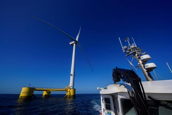 Scotland is ideally placed for floating wind turbine schemes (Picture: Miguel Riopa/AFP via Getty Images)