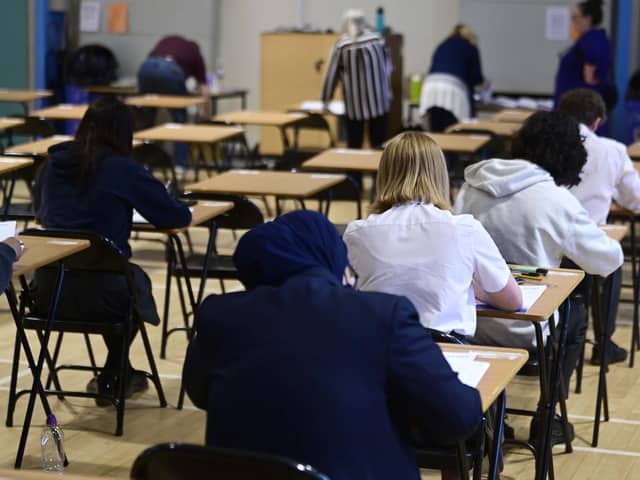 Pupils across Scotland will find out their exam results on Tuesday. Picture: John Devlin