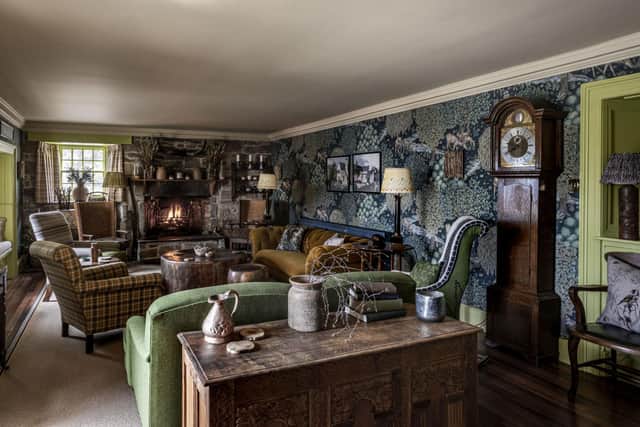Aspects of Glenmorangie’s whisky making have been incorporated into the decoration in the house, from hand-painted wildflower wallpaper and honey tones of barley to giraffe prints and motifs, and every room tells a story.