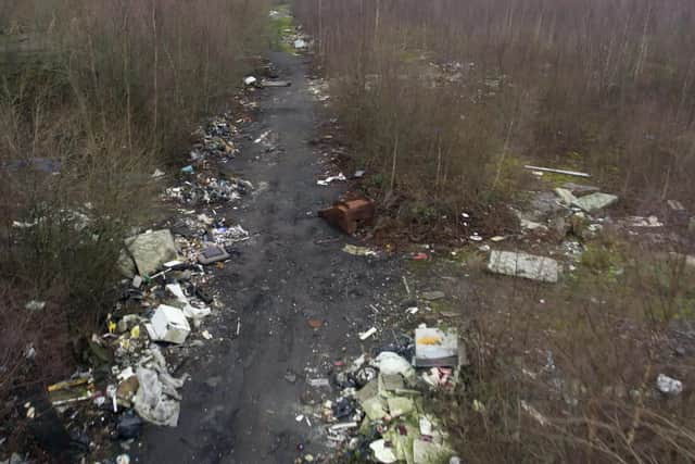 The fly-tipping site in Lochgelly, Fife, is one of the worst in Scotland, say SEPA.
