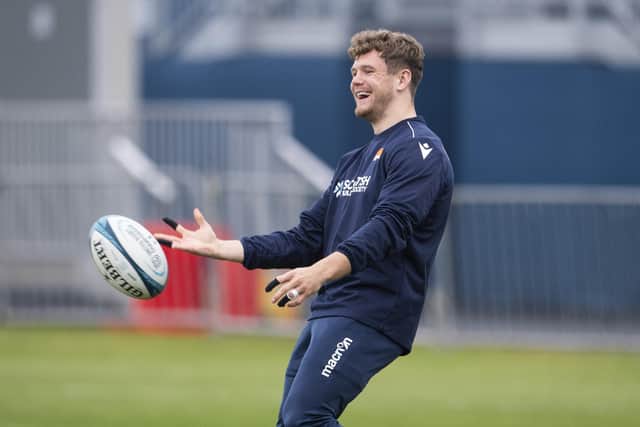 Darcy Graham is back in training for Edinburgh following a thigh injury. (Photo by Paul Devlin / SNS Group)