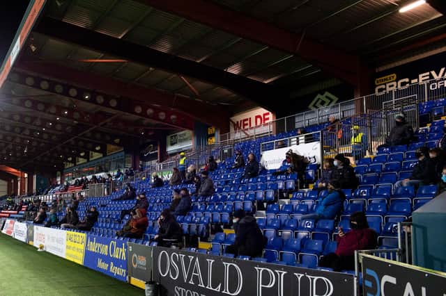 Fans returned to Scottish football in Dingwall.
