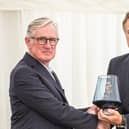 Steve Rick, Forensic Analytics’ Edinburgh-based CEO, receives the Queen's Award for Enterprise: Innovation from the Lord Lieutenant of Hertfordshire.