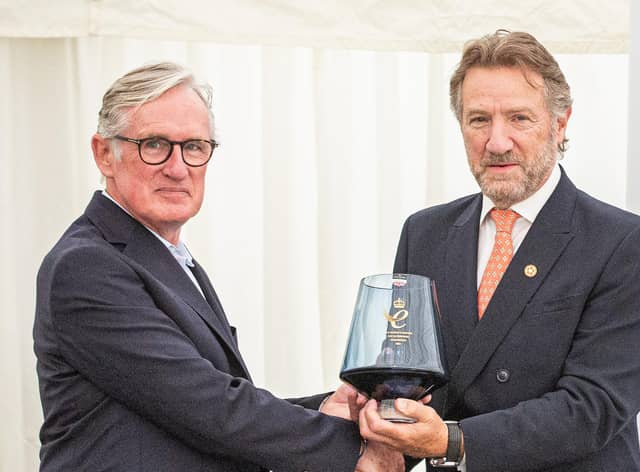 Steve Rick, Forensic Analytics’ Edinburgh-based CEO, receives the Queen's Award for Enterprise: Innovation from the Lord Lieutenant of Hertfordshire.