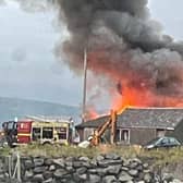 Images shared on social media showed the scale of the fire