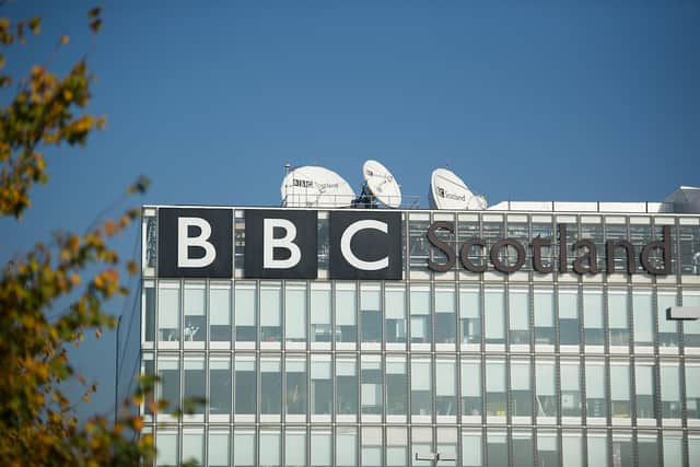 BBC Scotland office in Glasgow. Picture: John Devlin