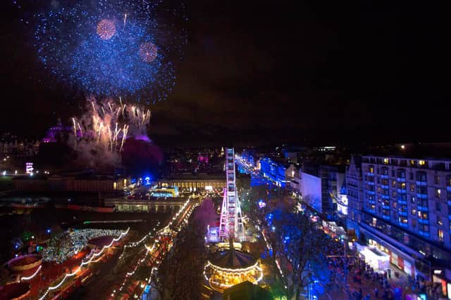 Around 30,000 revellers are expected to flock to Edinburgh city centre for the return of the city's Hogmanay festival. Picture: David Cheskin