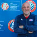 Dougie Samuel is trying to take Spartans into the SPFL after winning the Lowland League.