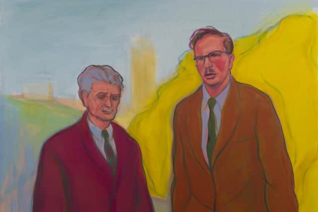 Hugh MacDiarmid and Hamish Henderson by Alexander Moffat PIC: Jed Gordon