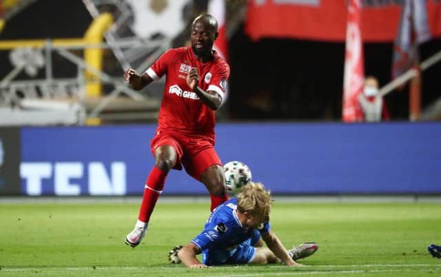Royal Antwerp's Didier Lamkel Ze performed a bizarre transfer stunt to force through a move. Picture: Getty