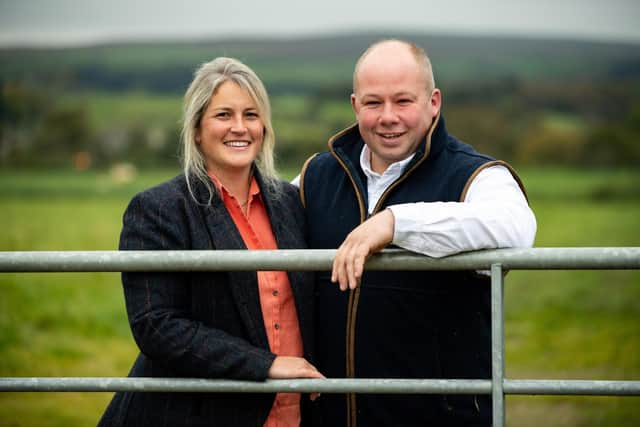 Jeff and Jennifer Aiken, the current owners of Double Diamond who is shared with two other breeders - one in England and one in Scotland picture: Catherine MacGregor