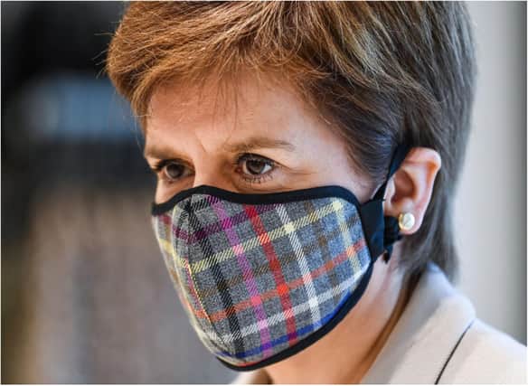 First Minister Nicola Sturgeon said the rise in coronavirus cases was 'of concern' but added most new positive tests were linked to an outbreak at a food processing plant in Coupar Angus. PIC: Jeff Mitchell/Getty.