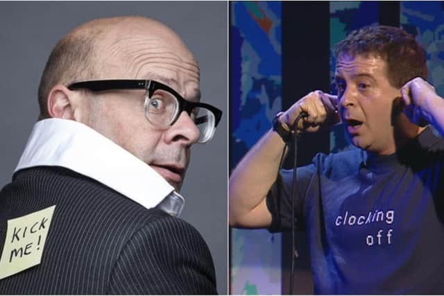 Harry Hill, left, and Mark Thomas, right, will be taking part in this year's Shedinburgh Festival Fringe.