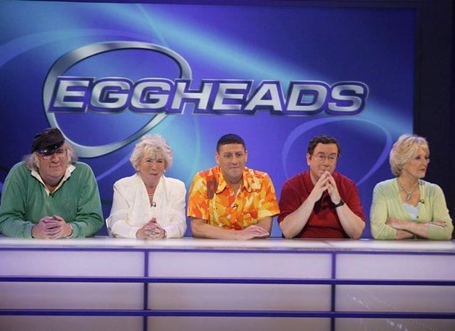 Originally chaired by Dermot Murnaghan, before being taken over by Jeremy Vine, Eggheads pits a team of challengers against some of the UK's best quiz brains. It was filmed in Glasgow from 2003 until 2021, when it moved to Channel 5 along with a move to a different studio.