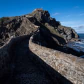 Gaztelugatxe island, near the Spanish Basque city of Bermeo, on the coast of Biscay.