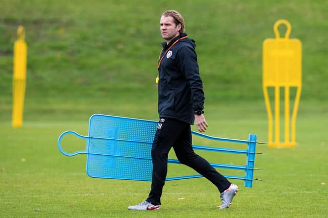 Hearts boss Robbie Neilson is ready to face Hibs. Picture: SNS