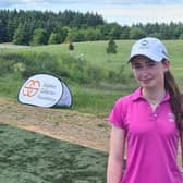 North Berwick's Grace Crawford after her win in the Stephen Gallacher Foundation Vase at Castle Park.