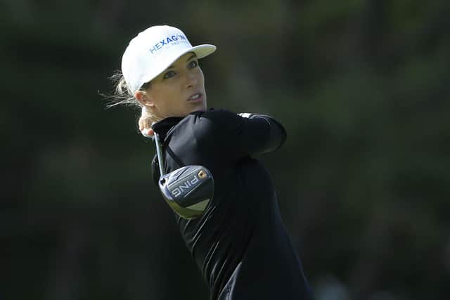 Mel Reid en route to victory at the ShopRite LPGA Classic in Galloway, New Jersey.
