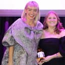 Danni Menzies, host of the Scottish Influencer Awards, with Laura Young, who is also known as 'Less Waste Laura,' after the climate activist and environmental scientist was named Scottish Influencer of the Year. Picture: Gerardo Jaconelli