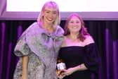 Danni Menzies, host of the Scottish Influencer Awards, with Laura Young, who is also known as 'Less Waste Laura,' after the climate activist and environmental scientist was named Scottish Influencer of the Year. Picture: Gerardo Jaconelli
