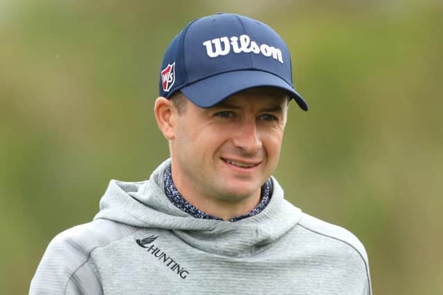 David Law smiles after completing his first round in the ISPS Handa Championship at Infinitum in Tarragona, Spain. Picture: Andrew Redington/Getty Images.
