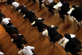 Pupils sitting an exam