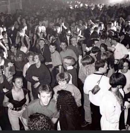 The rave has landed: When around 5,000 ravers packed the terminal building at Prestwick Airport with it claimed the parties helped to fund the building of the airport rail link to Glasgow. PIC: Ricky McGowan/Streetrave.