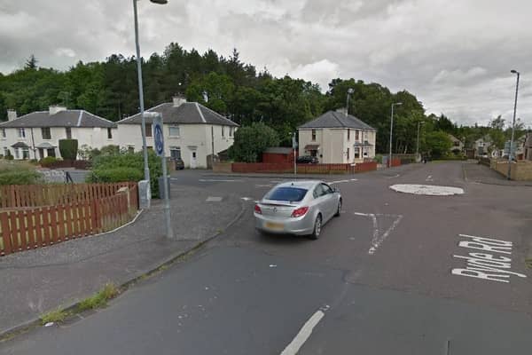 Police were called to the road crash on Ryde Road in Wishaw at its junction with Waverley Drive at 4.30pm today (Photo: Google Maps)