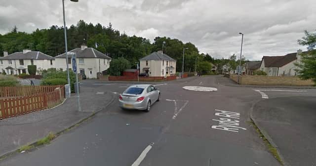 Police were called to the road crash on Ryde Road in Wishaw at its junction with Waverley Drive at 4.30pm today (Photo: Google Maps)