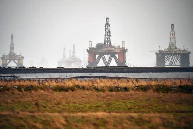 Oil rigs stacked up in the Cromarty Firth during a previous price slump (Picture: Jeff J Mitchell/Getty Images)