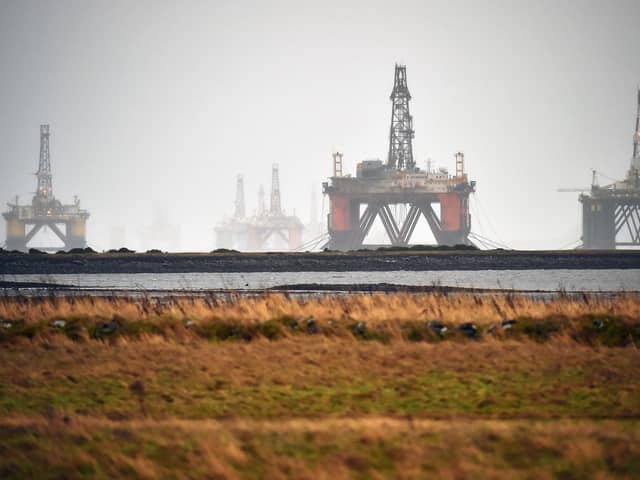 Oil rigs stacked up in the Cromarty Firth during a previous price slump (Picture: Jeff J Mitchell/Getty Images)