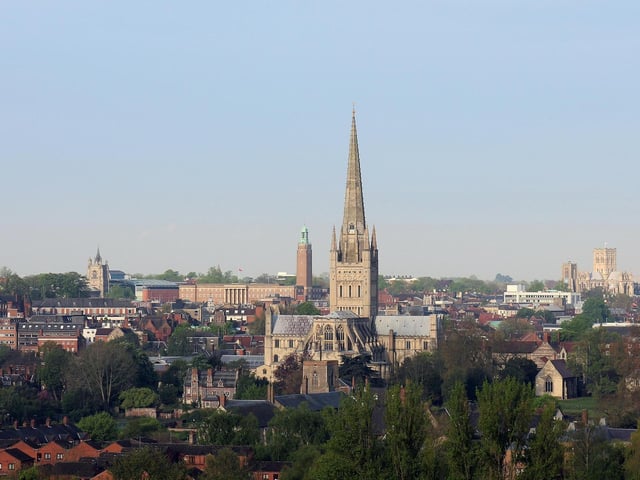The average cost for a one-hour stay in Norwich is £6.73, ranking it third place on the league table.