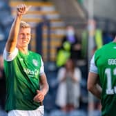 Josh Doig hs been given the thumbs up to push for a return to Hibs' starting line-up. Photo by Ross MacDonald / SNS Group