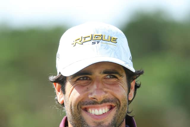 Adrian Otaegui of Spain in action during a practice round prior to the Genesis Scottish Open at The Renaissance Club.