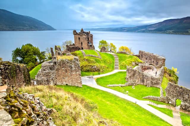The world famous Urquhart Castle on a rainy day. Picture: Getty Images