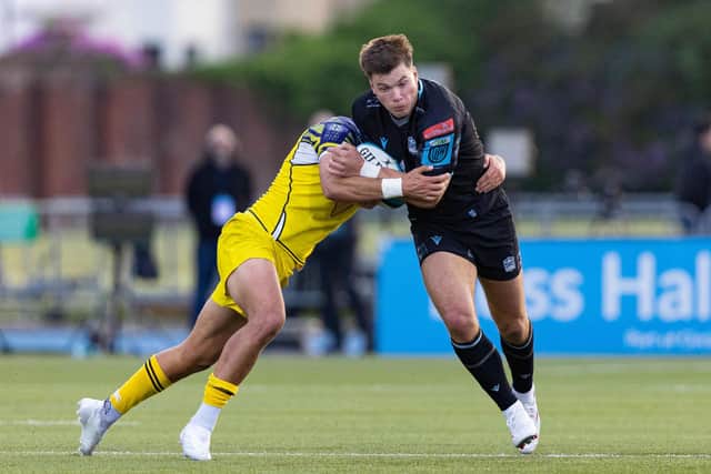 Warriors' Jones and Zebre's Giovanni Montemauri in action last month.