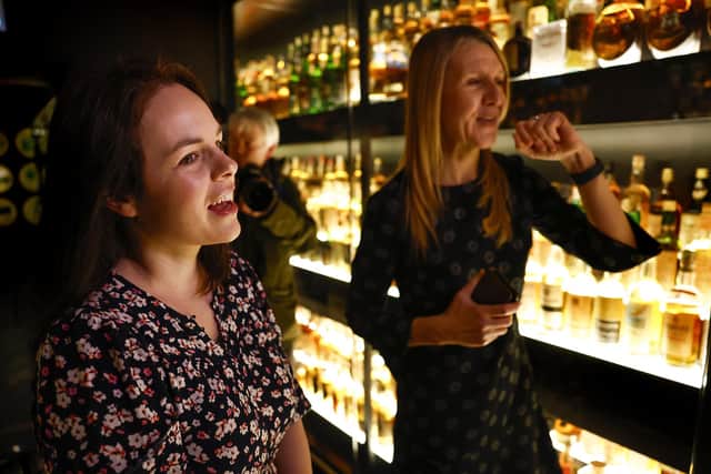 SNP leadership hopeful Kate Forbes visits the Scotch Whisky Experience. Picture: Jeff J Mitchell/Getty Images