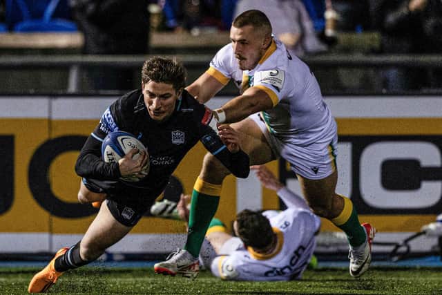 Sebastian Cancelliere has not played since a try-scoring performance in Glasgow Warriors' defeat by Northampton Saints in the Investec Champions Cup at Scotstoun on December 8, 2023. (Photo by Craig Williamson / SNS Group)