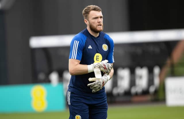 Hearts goalkeeper Zander Clark earns his first start for Scotland in Georgia. (Photo by Alan Harvey / SNS Group)
