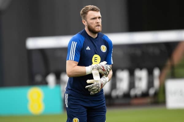 Hearts goalkeeper Zander Clark earns his first start for Scotland in Georgia. (Photo by Alan Harvey / SNS Group)
