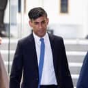 Rishi Sunak leaves the UK Covid-19 Inquiry, in west London, on December 11 (Photo by HENRY NICHOLLS/AFP via Getty Images)