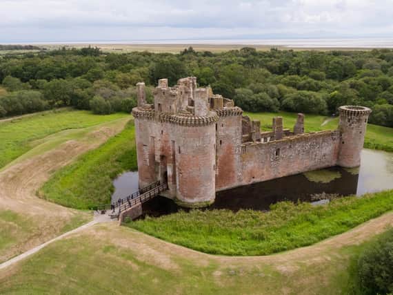 Caerlaverock Castle in Dumfries will open on Friday, August 21. PIC: Historic Environment Scotland.
