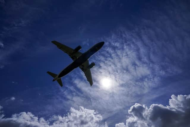 A plane landing on the southern runway at London Heathrow Airport. Picture: Steve Parsons/PA Wire