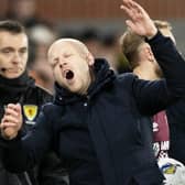 Hearts manager Steven Naismith shows his frustration on the touchline during the 1-0 defeat to Rangers at Tynecastle. (Photo by Alan Harvey / SNS Group)