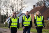 (L-R) Katy Ralph, COO at Ralph Sayer, MSP Alex Cole-Hamilton, Tzana Webster, Head of Estate Agency at Ralph Sayer