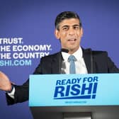 Rishi Sunak at the launch of his campaign to be Conservative Party leader